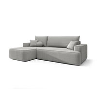 ECKSOFA mit Schlaffunktion FIGO Quelle 83 Links - Grau, Textil (250/150cm) - Bedante