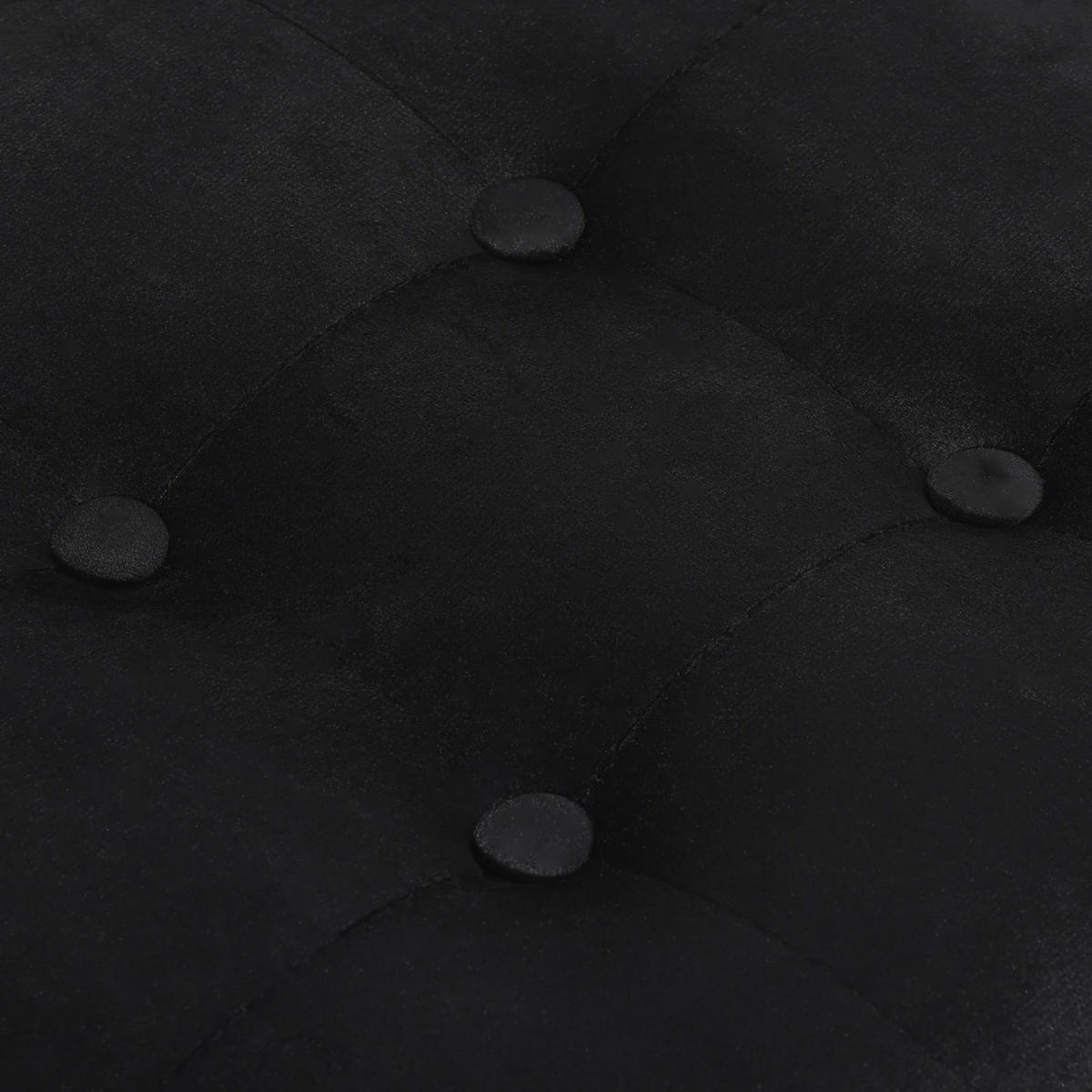 SITZBOX Ravello L mit Knöpfen Samt Schwarz - Schwarz, Textil (38/38/38cm) - Komodee