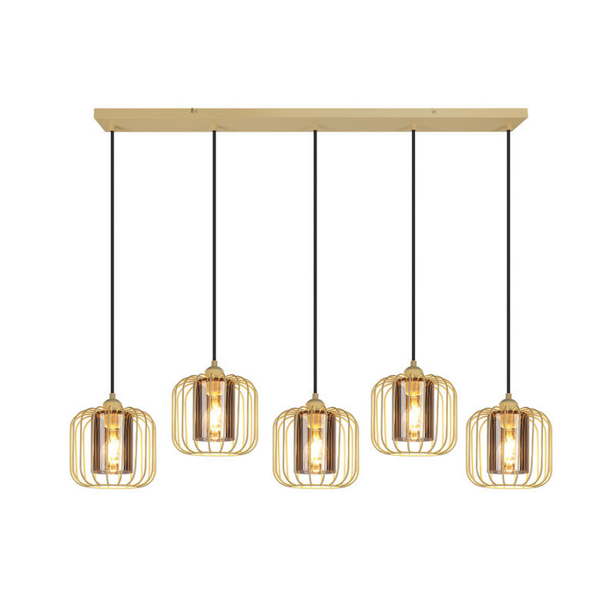 PENDELLEUCHTE BERLIN Ⅲ 100/20/155 cm - Gelb, Metall (100/20/155cm) - Nettlife