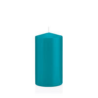 STUMPENKERZEN Azurblau Ø 78 x 150 mm, 8 Stück - Hellblau, Paraffin (8/15cm) - Wiedemann Kerzen