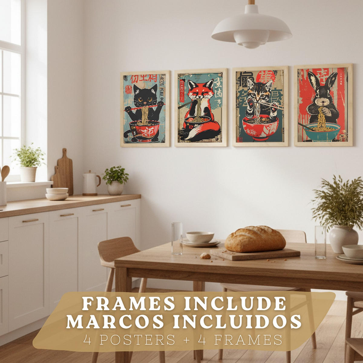 PLAKAT Sada 4 Sada ramen po čtyřech A3 bez rámu - čirá, papír (29.7/1/42cm) - Nacnic