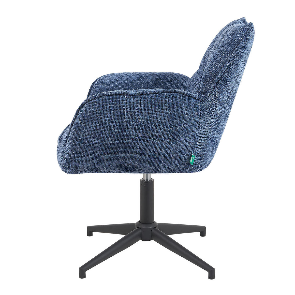 BÜROSTUHL Mika-Lea - Blau/Schwarz, Textil/Metall (59/81/66cm) - DUBI Möbel