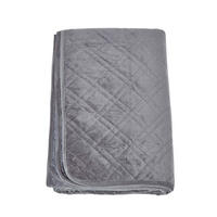 TAGESDECKE Samt 200/200 cm, geometrisch gemustert - Grau, Textil (200/200cm) - Homescapes