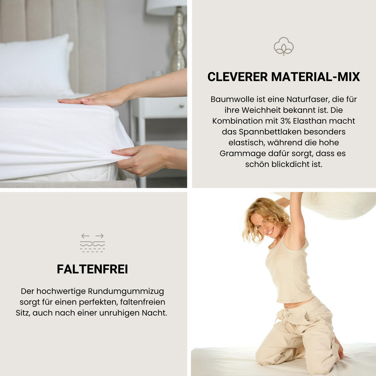 SPANNBETTLAKEN Elli - 97/3 - 100 x 200 cm - Braun - Braun, Textil (100/200cm) - SCHIESSER