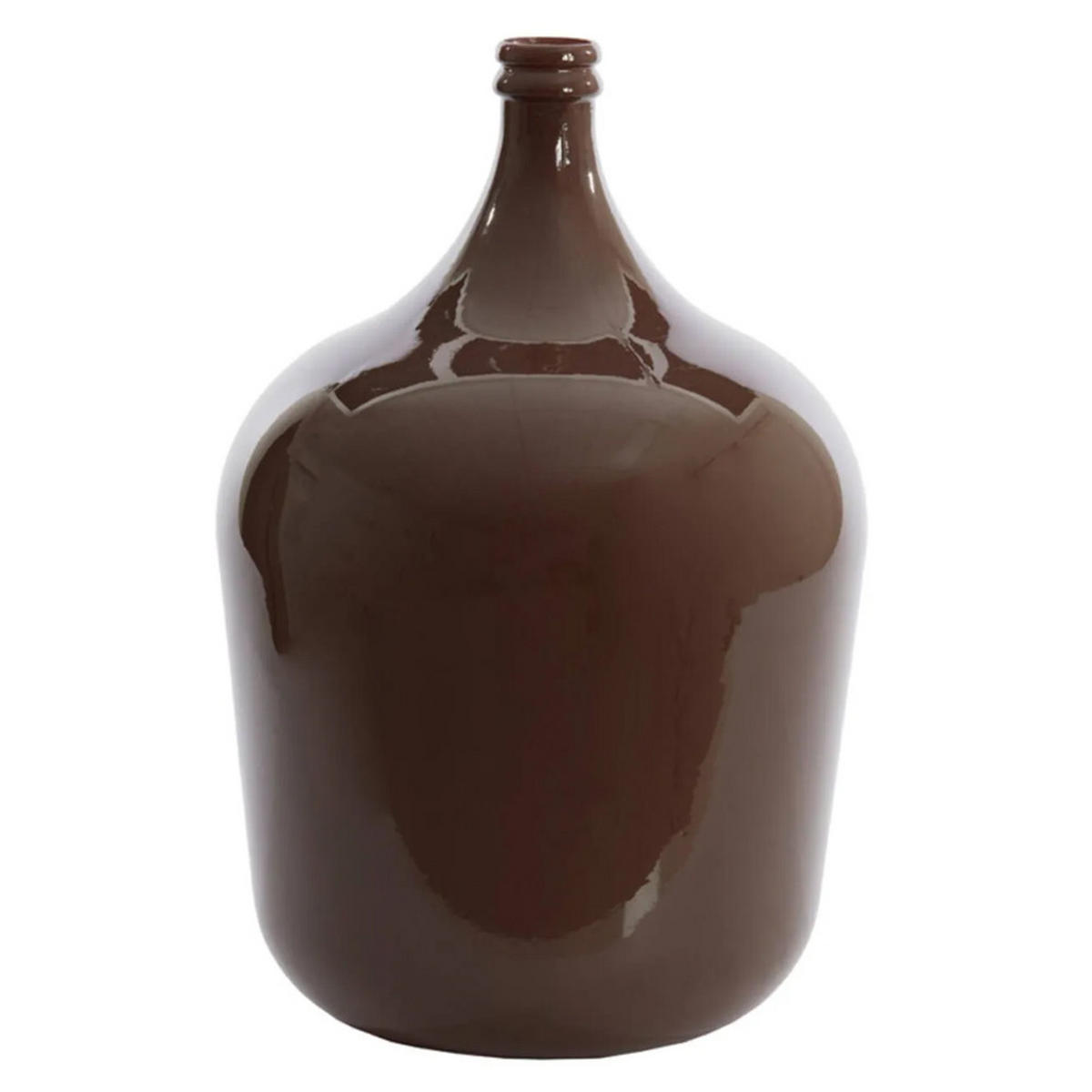 GLASVASE INCA Ø36,5x56 cm, Glas, Braun - Braun, Glas (36.5/56cm) - Light & Living