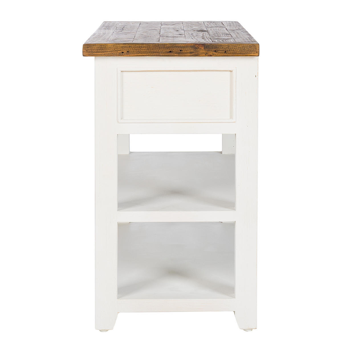 WASCHTISCH - Kiefer massiv - Weiß, Holz (120/78/47cm) - home24