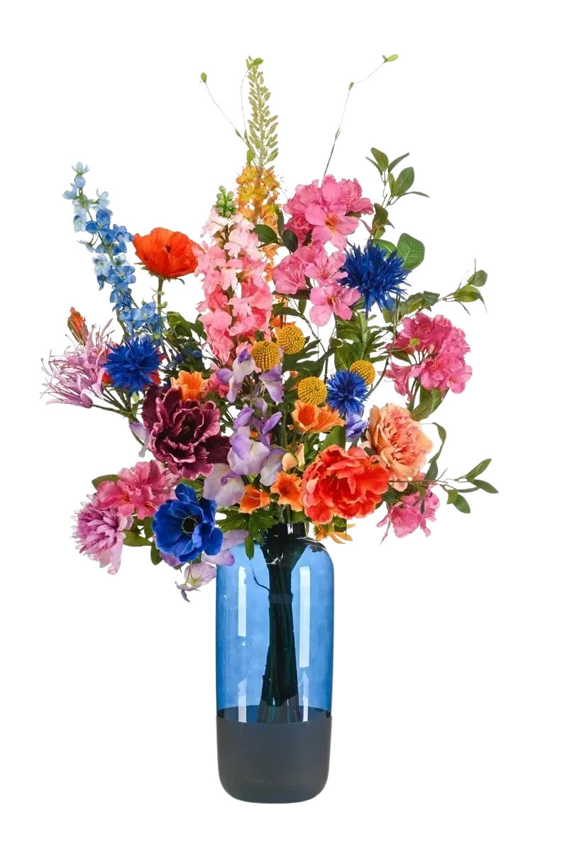 KUNSTBLUME Künstlicher XL Blumenstrauß - Arijalda 105cm - Pink, Kunststoff (105cm) - Emerald