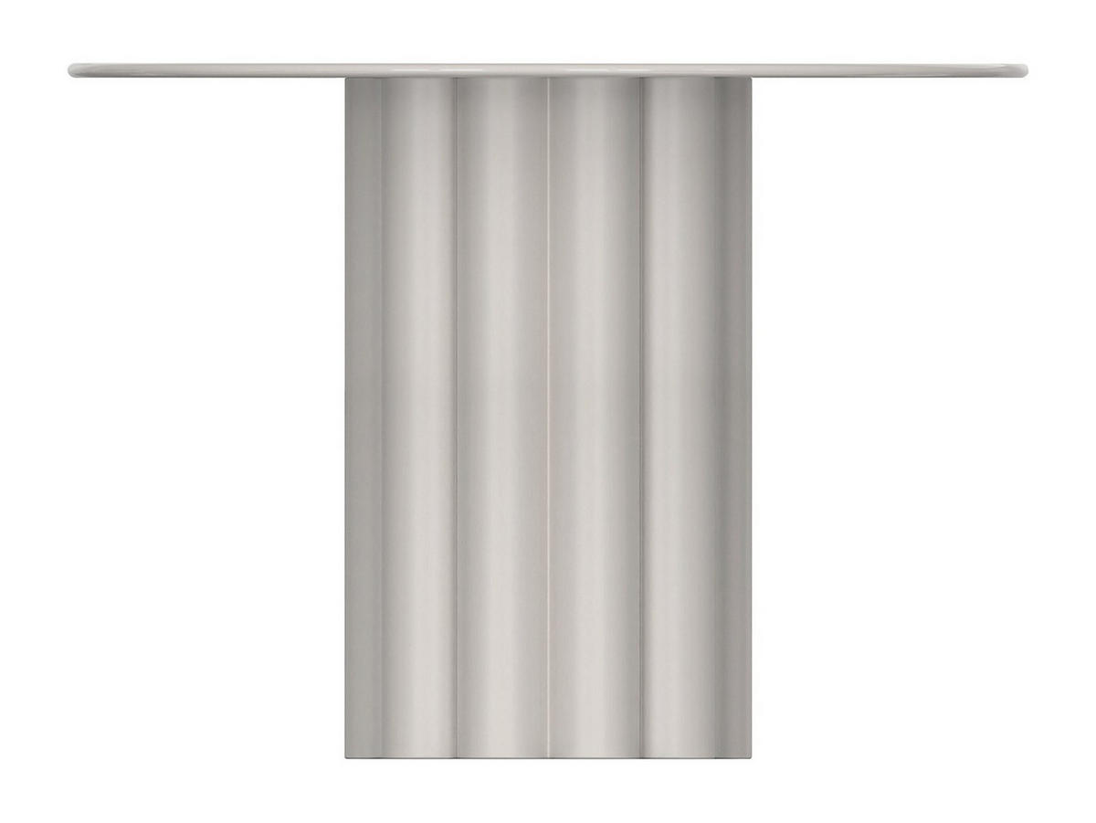 BEISTELLTISCH aus Metall - Cremefarben - WODOLI - Hellgrau, Metall (63/63/45.5cm) - Vente-Unique