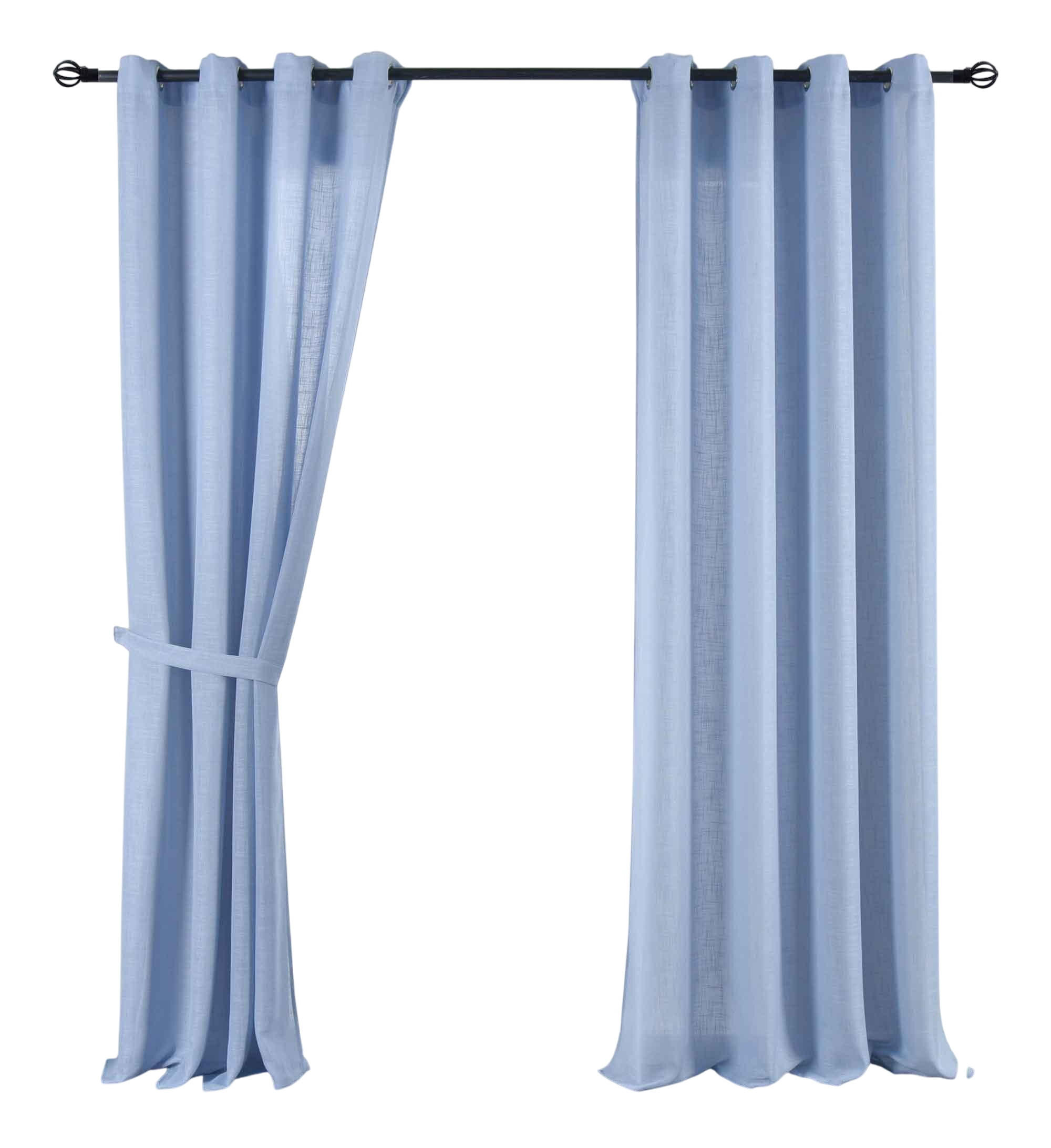 VORHANG 2ER SET »Essen« HxB 245x145 cm Blau - Blau, Textil (145/245cm) - Gardinenbox