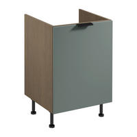 SPÜLENUNTERSCHRANK mit Sortiereinsatz D60ZS AX – Sorento Grün – Grün / Eiche - Eichefarben/Grün, Holzwerkstoff (60/87/52cm) - ROYAL24_MARKT