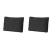 RÜCKENKISSEN Rippe 43/73 cm 2er-Set - Schwarz, Textil (73/8/43cm) - Madison