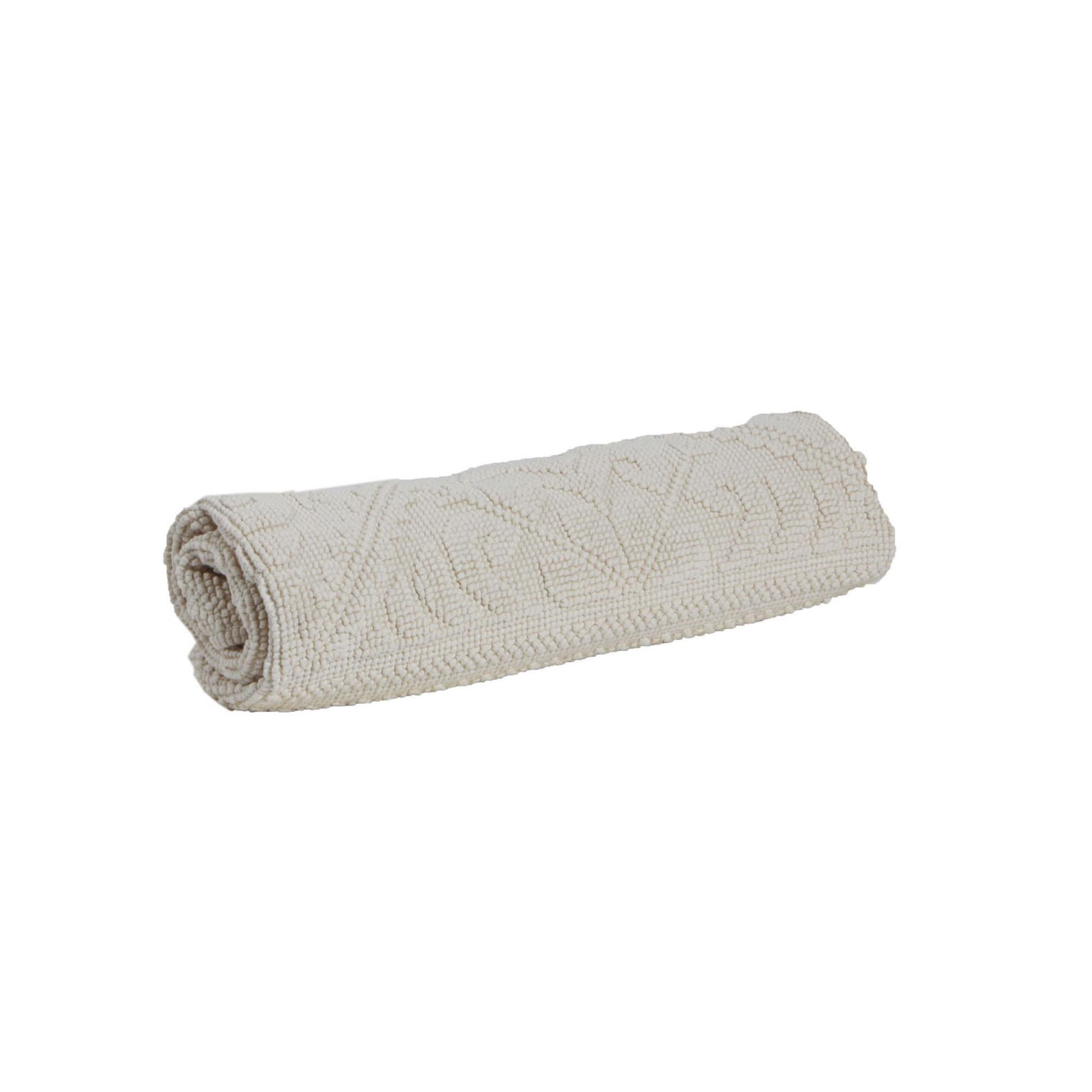 BADEMATTE Enzo leinen 70 x 140 cm - Taupe, Textil (70/140cm) - Vivaraise