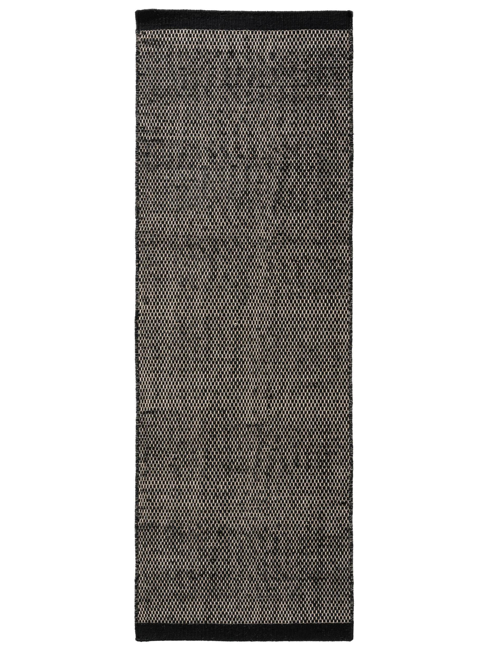 benuta VLNĚNÝ běhoun Rocco Černá/Bílá 80x250 cm