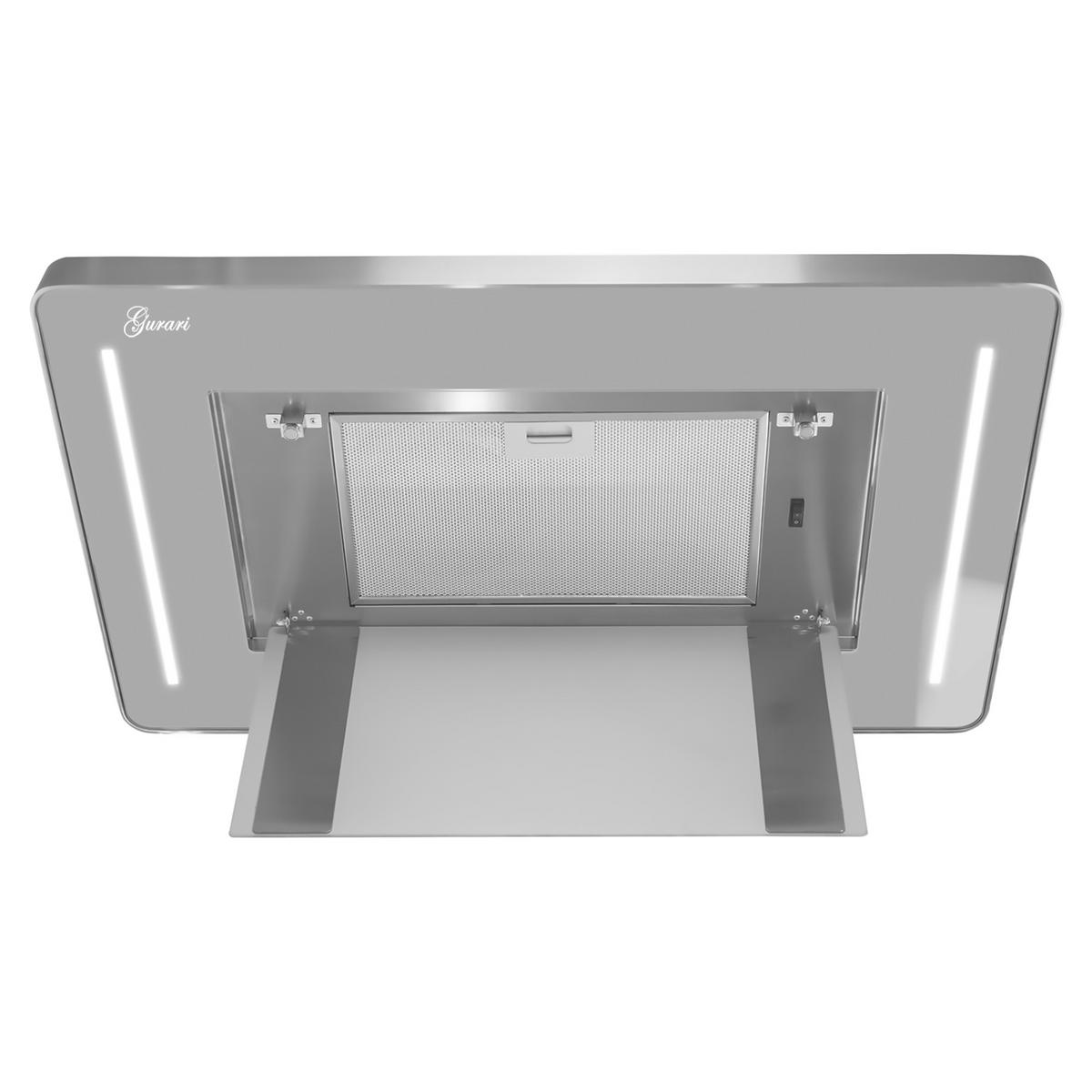 DUNSTABZUGSHAUBE - Edelstahlfarben, Glas/Metall (89.5/17/53cm) - Gurari