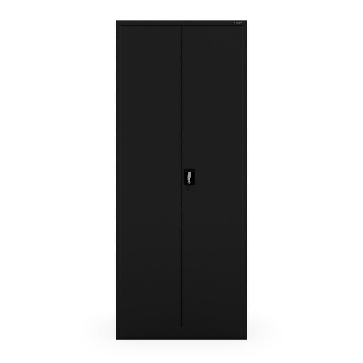 HAUSWIRTSCHAFTSSCHRANK DAWID 220 - Schwarz, Metall (90/220/45cm) - Jan Nowak