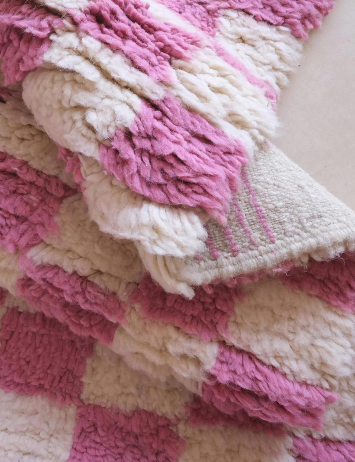 BERBERTEPPICH aus reiner Wolle 217x 292 cm - Pink, Naturmaterialien (217/292cm) - AFK Living