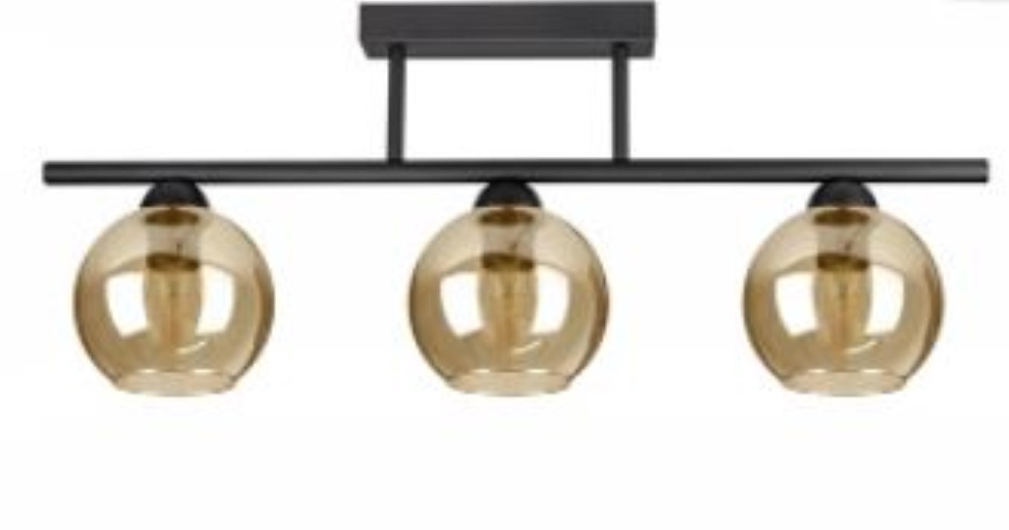 DECKENLEUCHTE - Honig, Glas/Metall (70/15/28cm) - kiki design