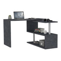 SCHREIBTISCH Anthrazit 50/120/75 cm - Schwarz, Holzwerkstoff (50/120/75cm) - DMORA