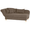 RECAMIERE mit Armteil links klappbar Katia Bezug Veloursstoff Buche natur / sahara - Sahara, Kunststoff (190/82/88cm) - 58aufmkessel
