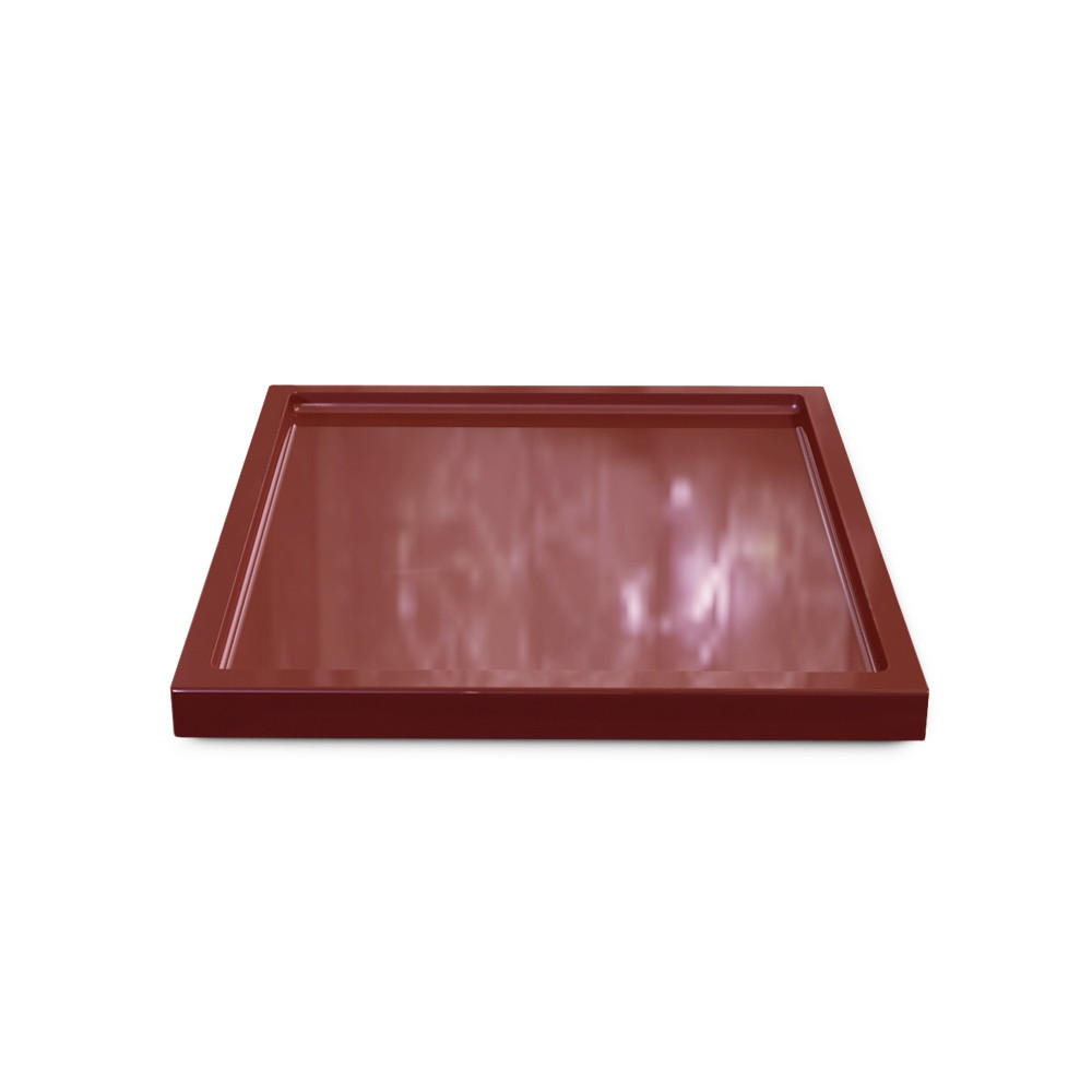 DEKOSCHALE Maya Bordeaux Hochglanz - Bordeaux, Holzwerkstoff (1.8cm) - Vladon
