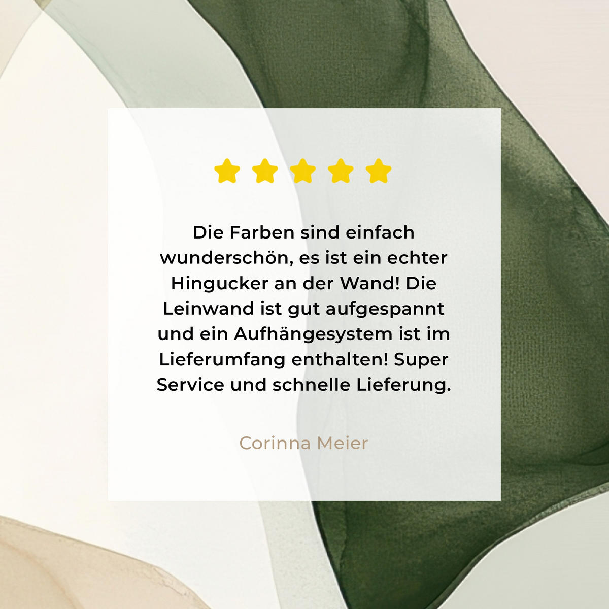 LEINWANDBILD Japandi - Abstrakt - Grün Wandbilder 80x60 cm - Salbeigrün, Textil (80/60cm) - MuchoWow