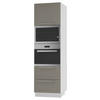 BACKOFEN-HOCHSCHRANK Kvantum D14/RU/2A/284 Beige Matt / Weiß Matt 60 / 59 / 207cm - Beige/Weiß, Holz/Holzwerkstoff (60/207/59cm) - Feldmann-Wohnen