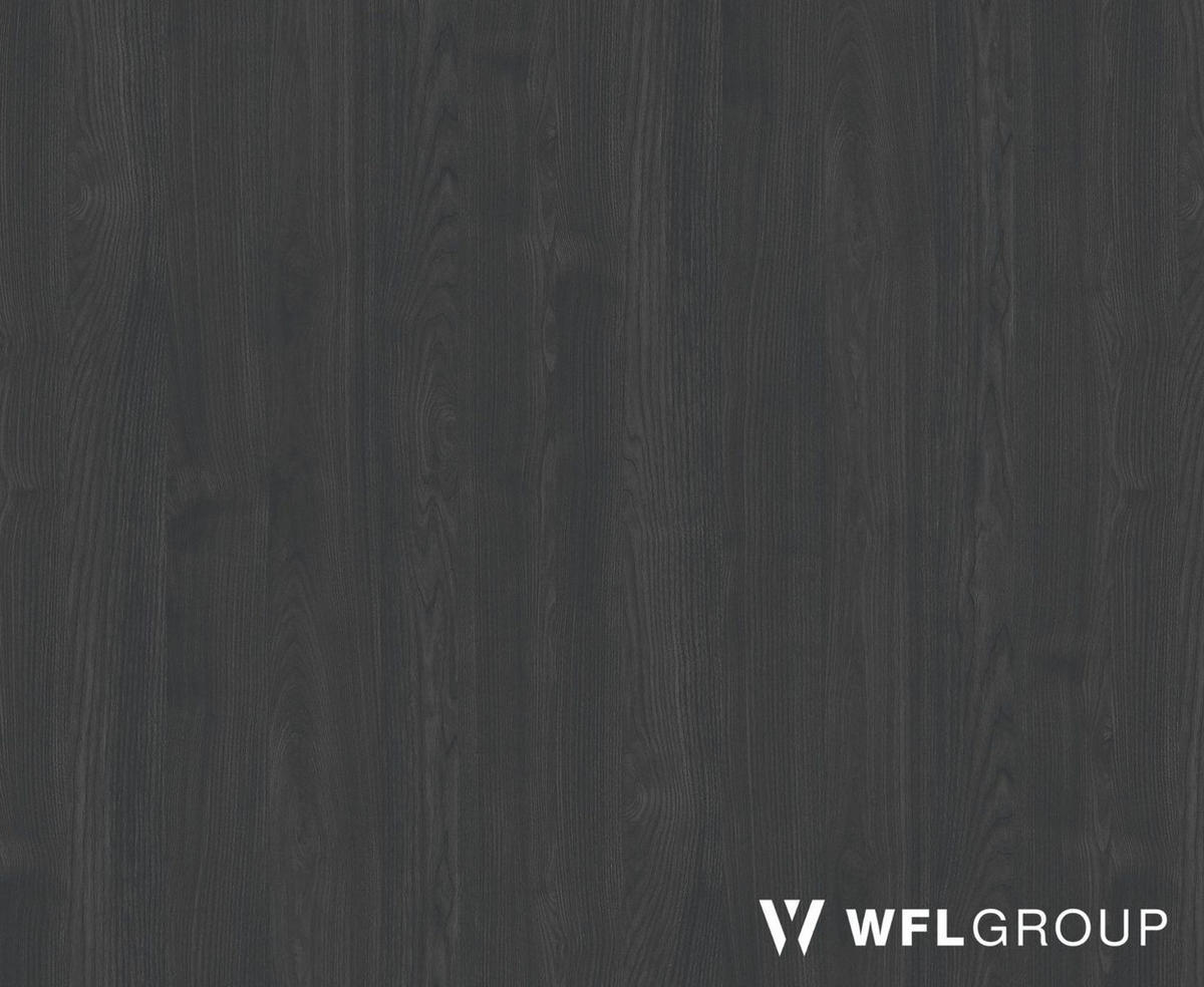 ESSTISCH Aster oval, Esche Schwarz 204/90/75 cm - Eschefarben/Schwarz, Holzwerkstoff (90/204/75cm) - WFL GROUP