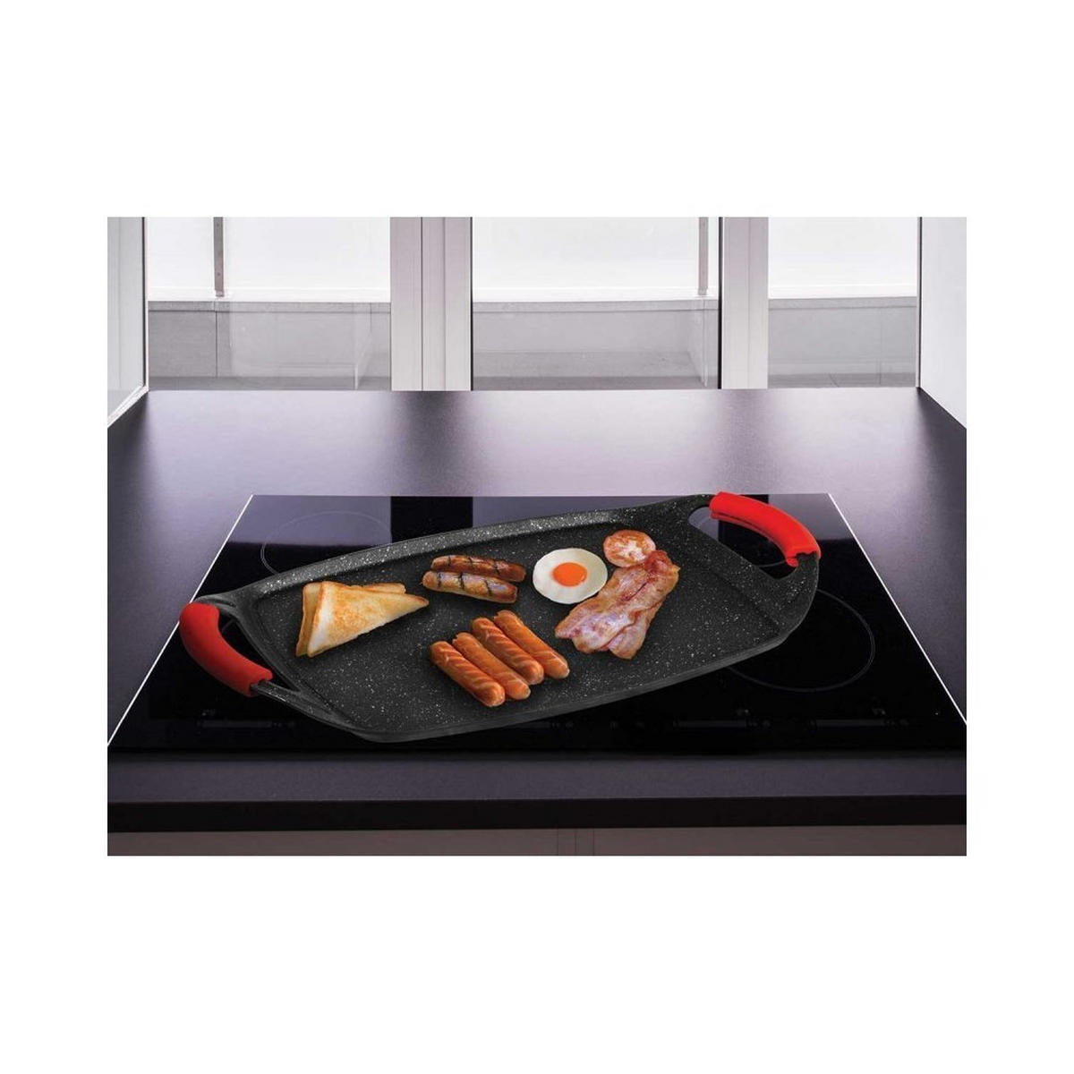 PFANNENSET Rot 23/36/5 cm BH1668 - Rot, Kunststoff - Berlinger Haus