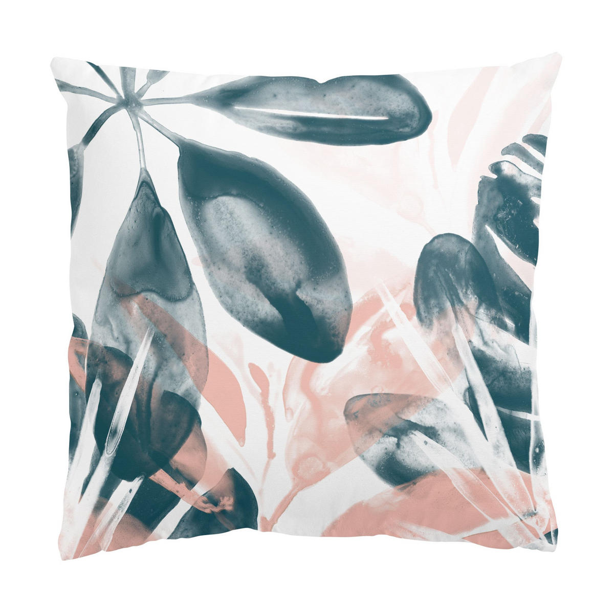 DEKOKISSEN 2er-Set Tropisches Orakel petrol Set I 50/50 cm - Petrol, Textil (50/50cm) - Bilderwelten