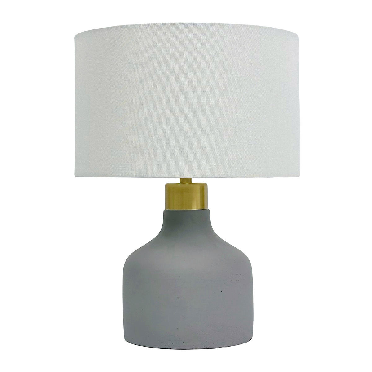 TISCHLAMPE - Multicolor, Stein/Textil (25/25/35cm) - Relaxdays