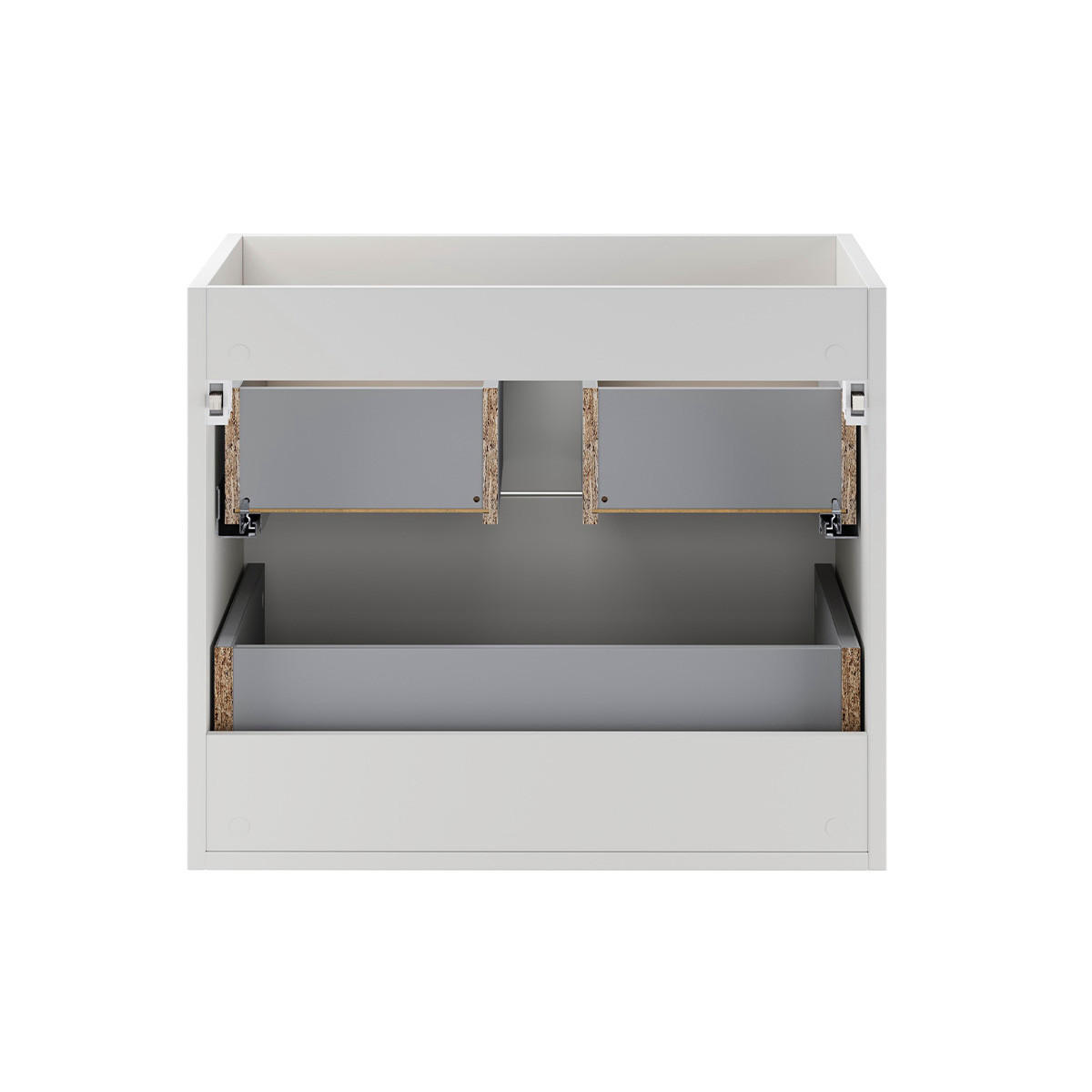 WASCHTISCHUNTERSCHRANK 60cm Oria Weiß - Weiß, Holzwerkstoff (60/50/45.5cm) - Petits-meubles