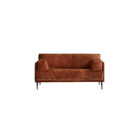 SOFA Finn Terrakotta aus Stoff - Terracotta, Textil (160/81/87cm) - Tikamoon