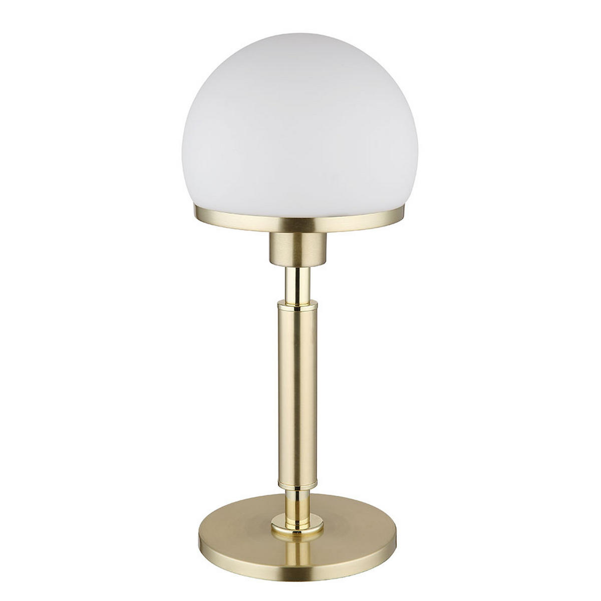 TISCHLEUCHTE Metall Messing Opalglas - Messingfarben, Glas (18/18/40cm) - Globo Lighting