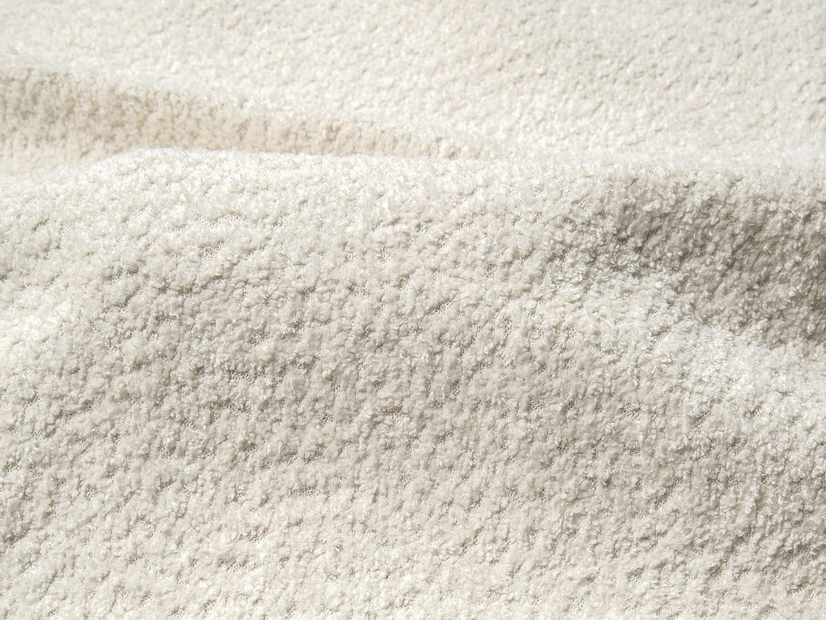 ECKSOFA - Ecke links - Bouclé-Stoff - Elfenbeinfarben - BLIMORO - Weiß, Textil (290/160cm) - Vente-Unique