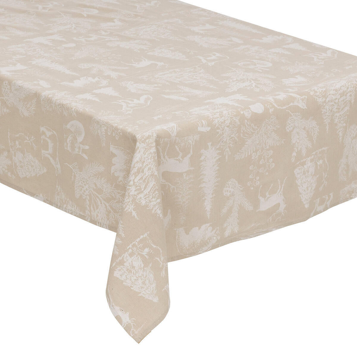 TISCHDECKE Tiermotiv Beige 140/360 cm - Beige, Kunststoff (360cm) - Atmosphera Createur d´interieur