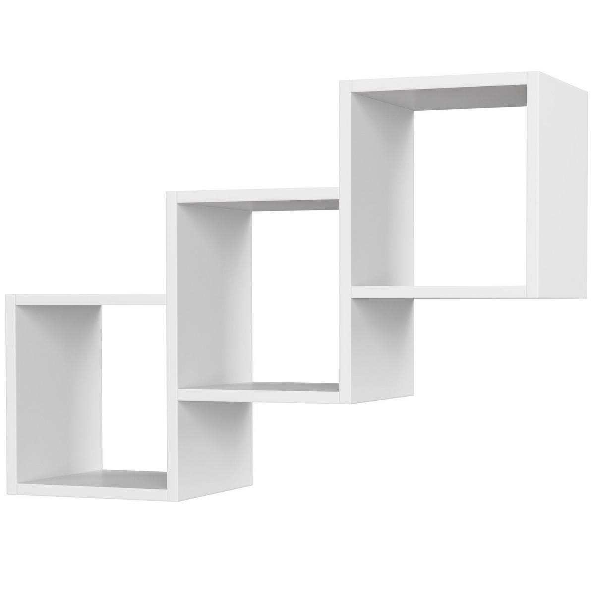 WANDREGAL Weiß 78x20x55 cm - Weiß, Holzwerkstoff (78/55/20cm) - Akord