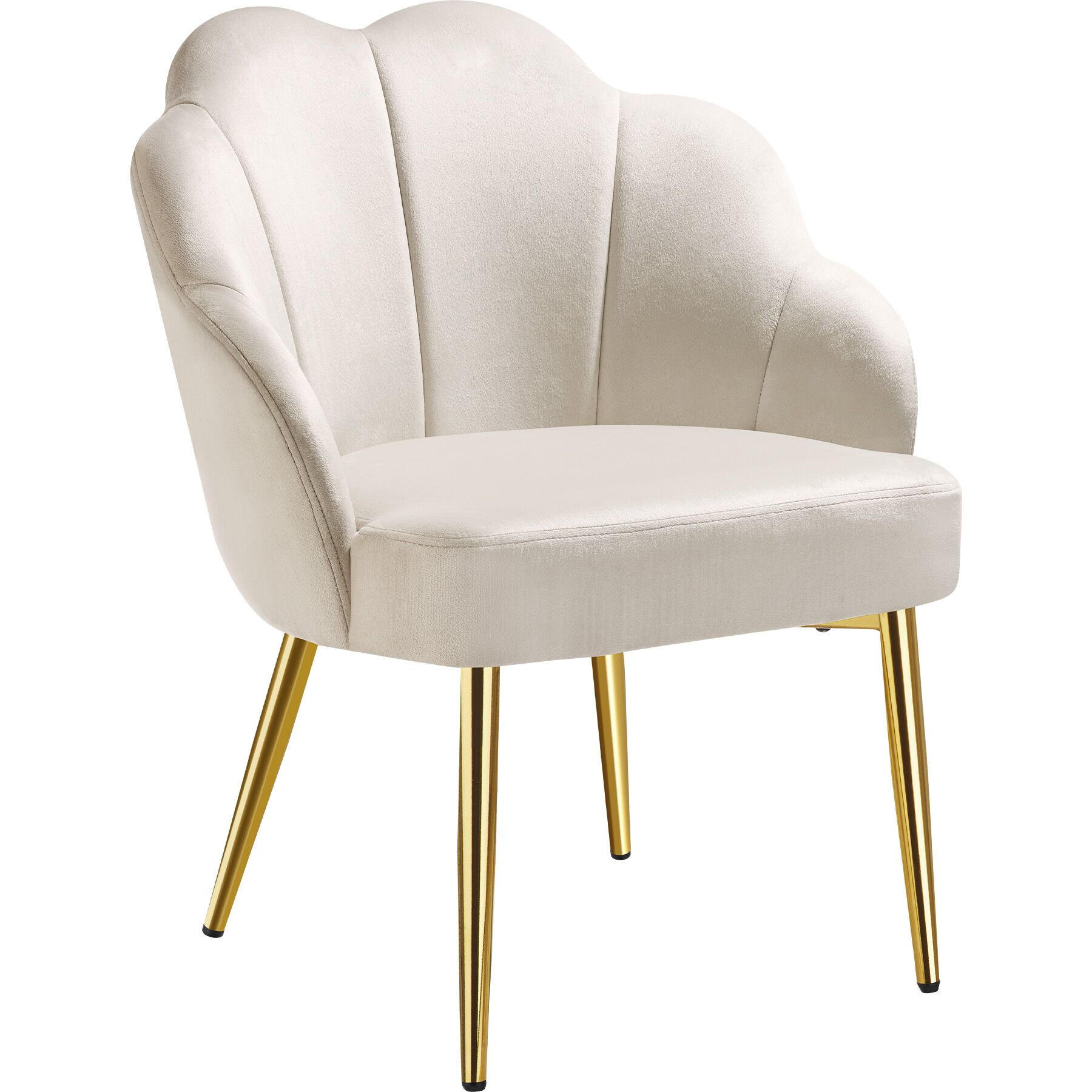 COCKTAILSESSEL 1er Set Hellen 66 x 62 x 80 5 cm creme/gold - Goldfarben/Creme, Textil (66/80.5/62cm) - tectake