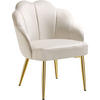 COCKTAILSESSEL 1er Set Hellen 66 x 62 x 80 5 cm creme/gold - Goldfarben/Creme, Textil (66/80.5/62cm) - tectake