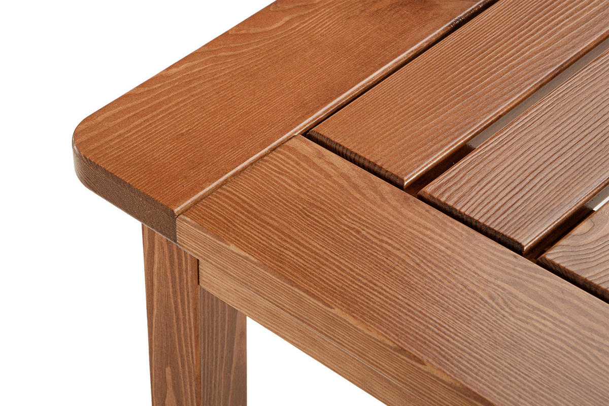GARTENTISCH NYCTERE aus Kiefernholz, braun - Braun, Holz (140/77/75cm) - KONSIMO®