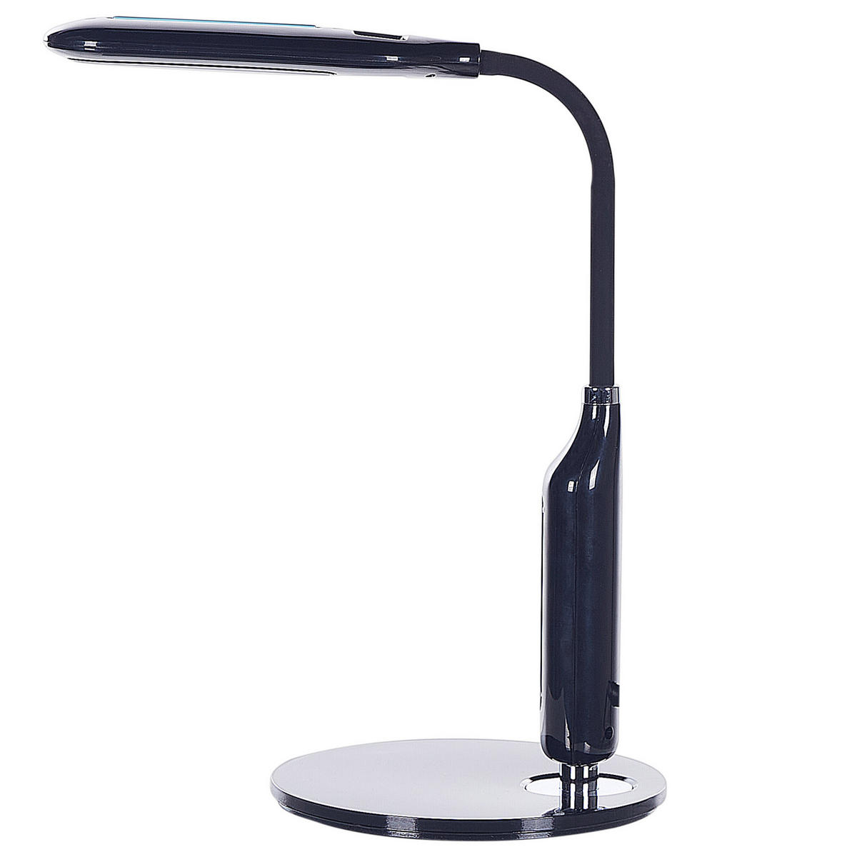 SCHREIBTISCHLAMPE Cygnus 18/21/38 cm - Schwarz, Kunststoff (18/21/38cm) - Beliani