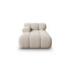 CHAISELONGUE links Bellis aus 3D-Stoff leichtes beige - Creme, Textil (94/70/155cm) - Micadoni