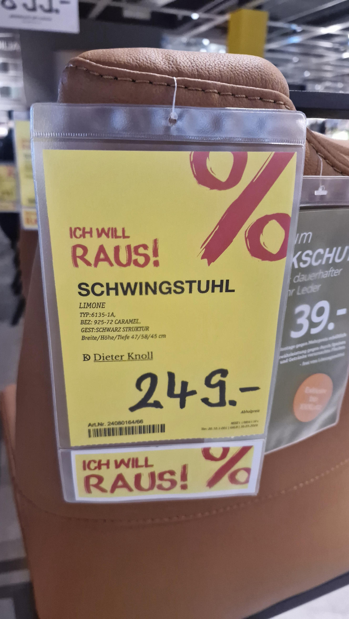 Schwingstuhl Limone - Dieter Knoll