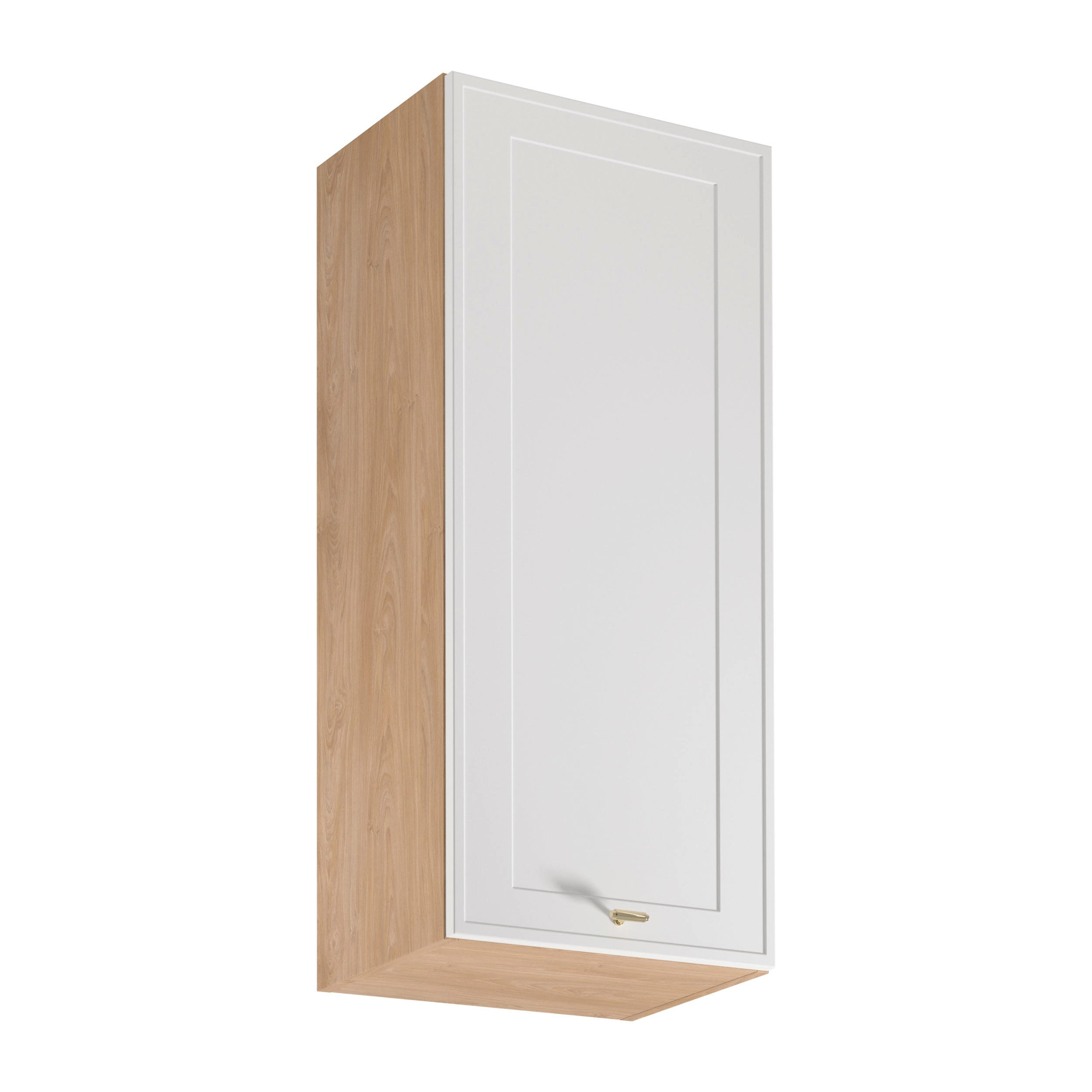 HÄNGESCHRANK G45 P/L – Sorento Sonoma Eiche Weiß – Weiß / Sonoma Eiche - Weiß/Sonoma Eiche, Holzwerkstoff (45/100/32cm) - ROYAL24_MARKT