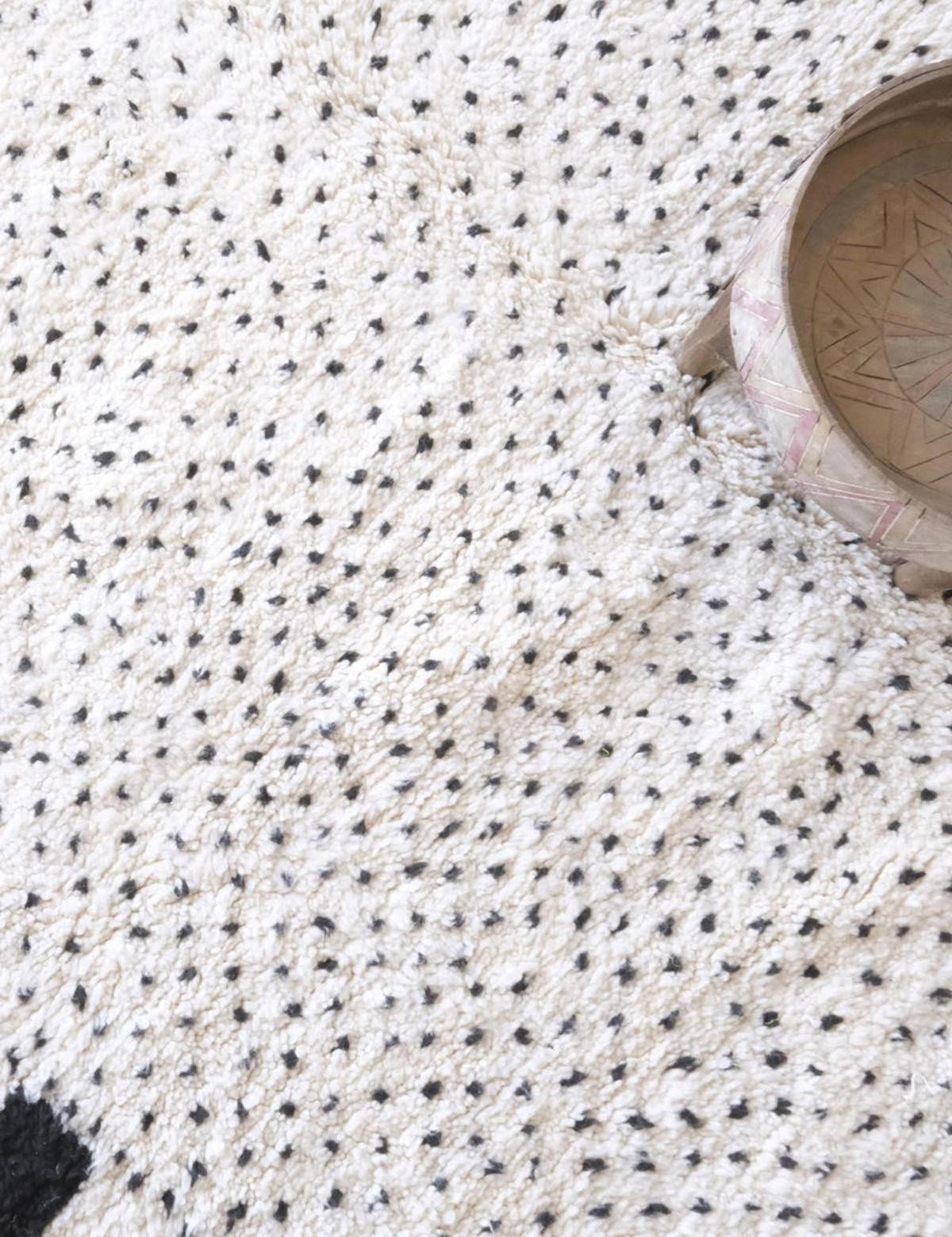 BERBERTEPPICH grafisch Wolle 218x 322 cm - Weiß, Naturmaterialien (218/322cm) - AFK Living