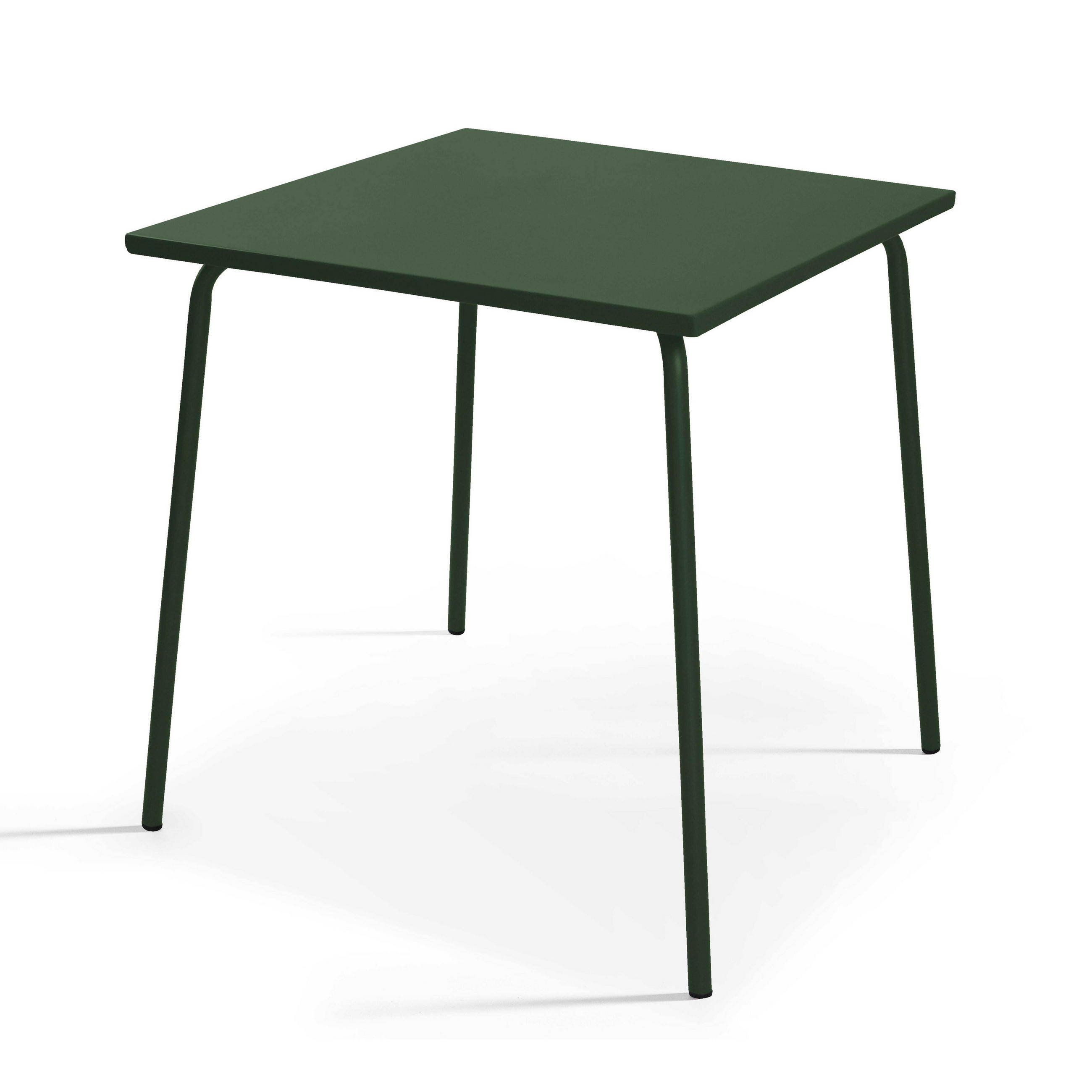 GARTENTISCH, Waldgrün - Grün, Metall (70/70/72cm) - Oviala
