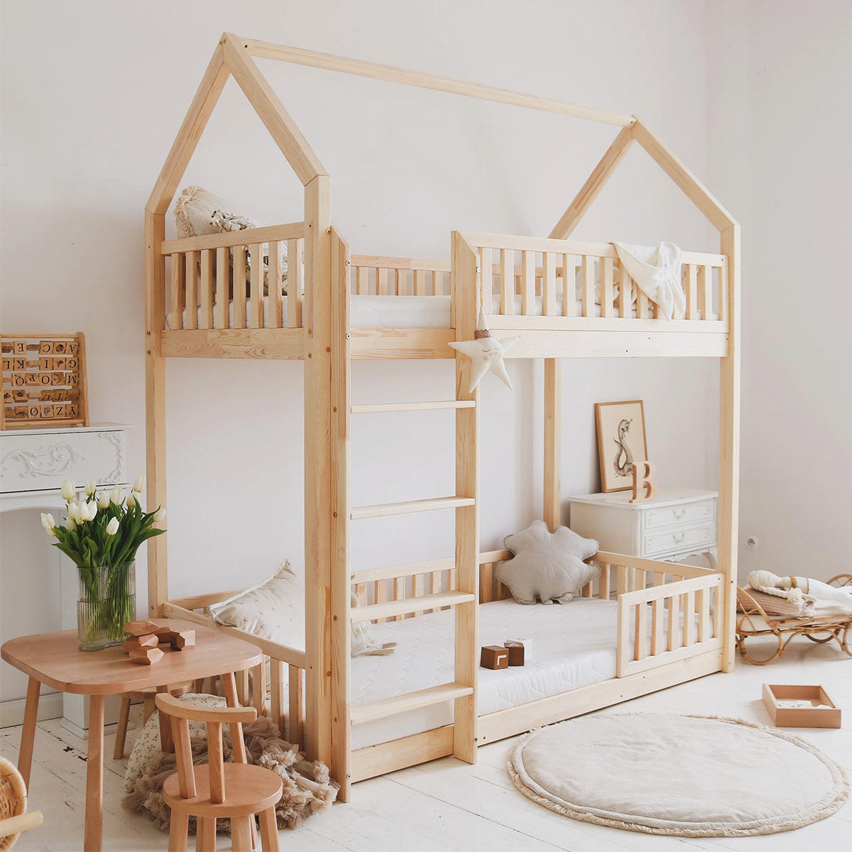 HAUSBETT 90/190 Daisy Naturholz - Braun, Holz (90/190cm) - Petits-meubles