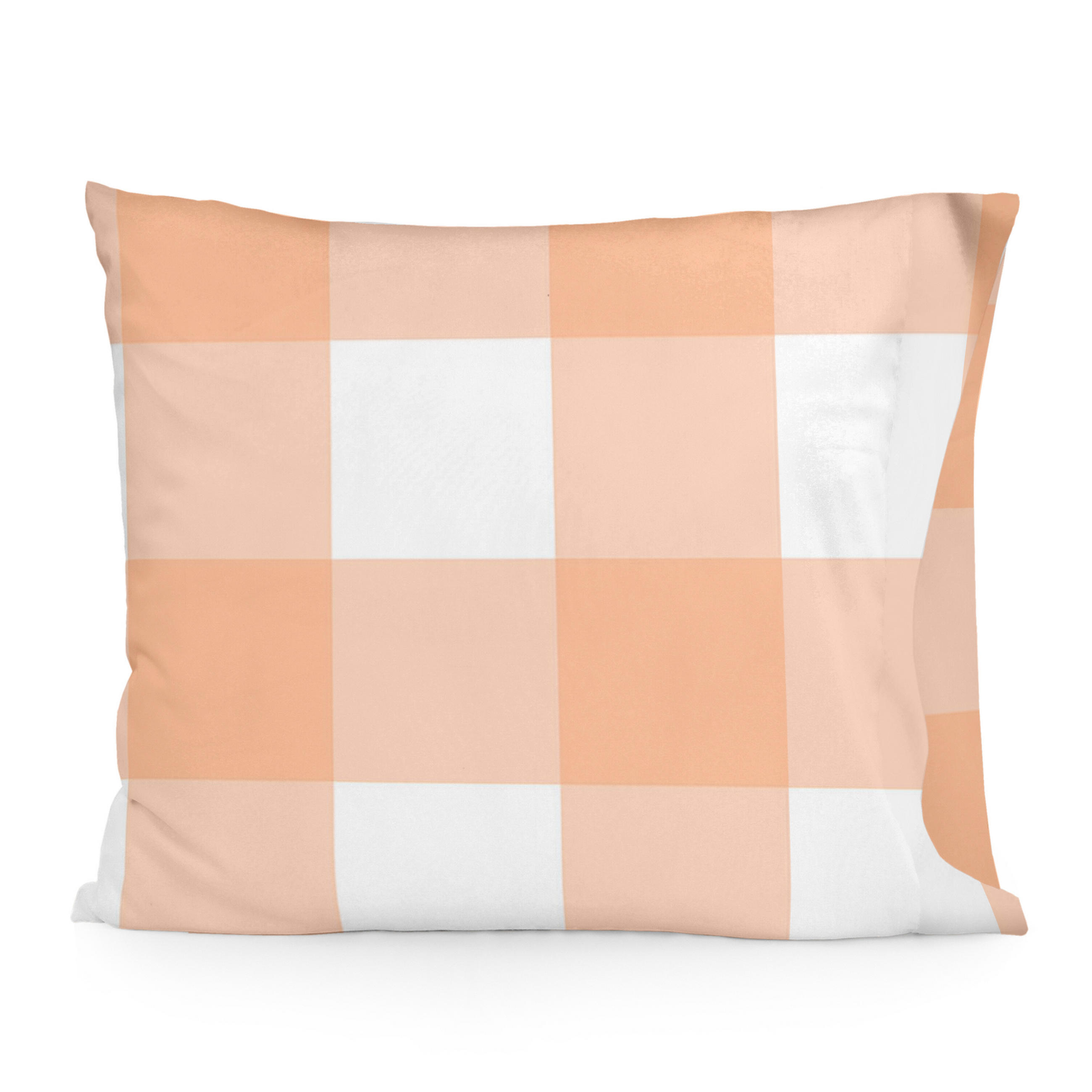 KISSENBEZUG gingham 60x70 cm pfirsich - Orange, Textil (60/70cm) - Happy Friday