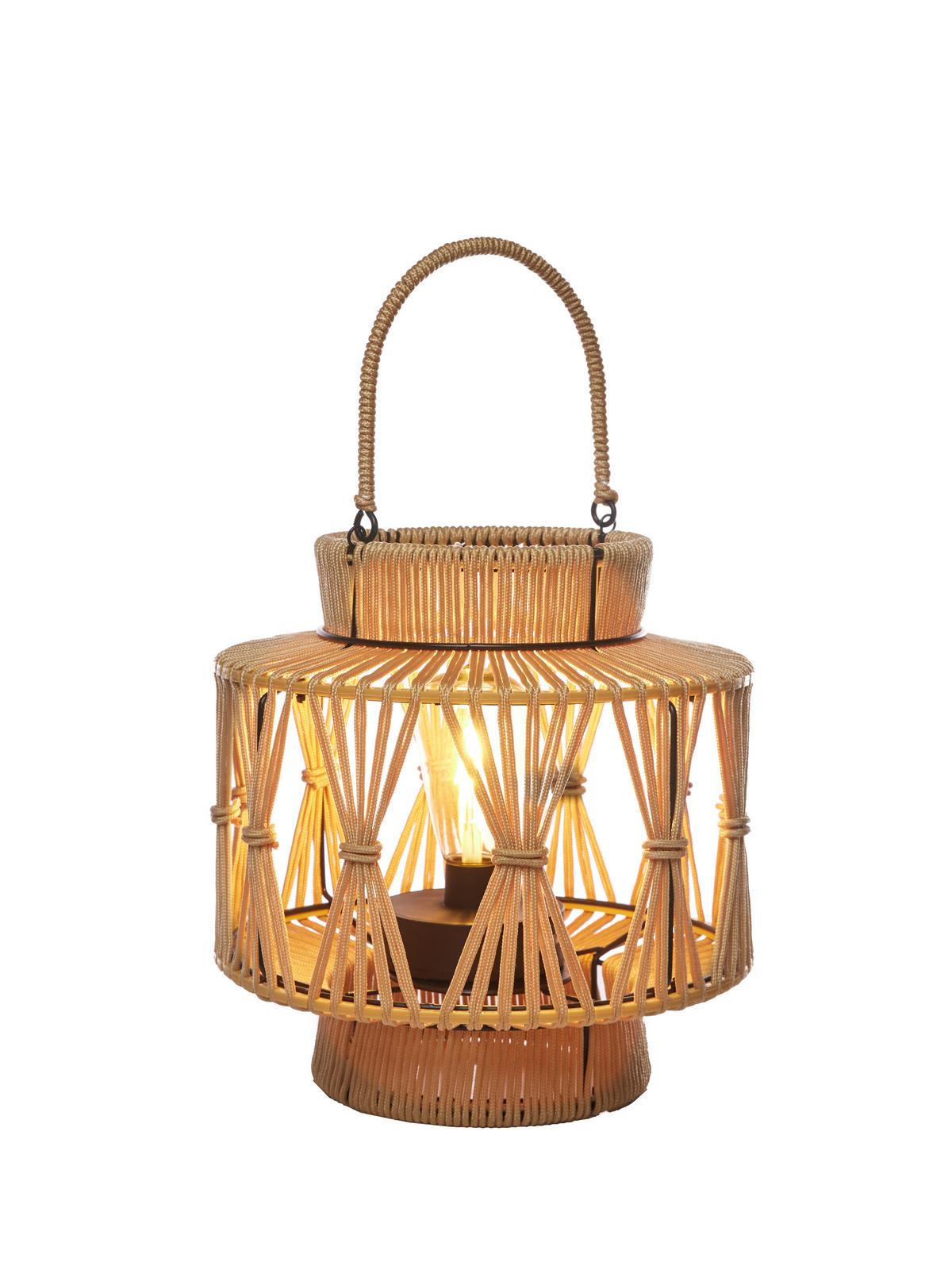 TISCHLAMPE 30/32/30cm - Braun, Metall (30/30/32cm) - Luxform
