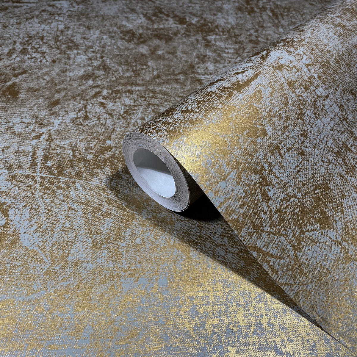 VLIESTAPETE Uni Tapete gold - Goldfarben, Papier (53/1005cm) - marburg