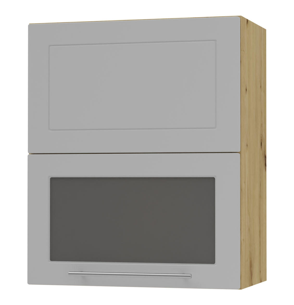 Feldmann-Wohnen Klapphängeschrank Grau, Eiche Artisan 60x72x32.5 cm